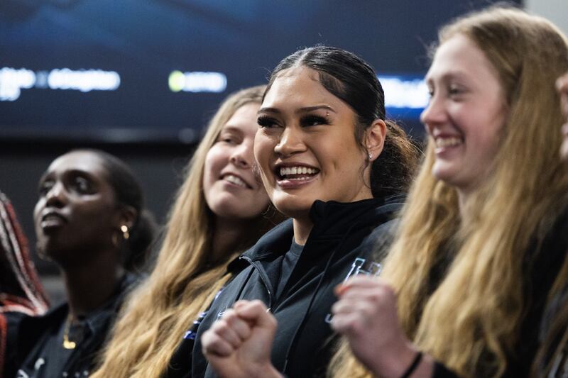 Utah’s Alissa Pili waits as selection results are announced