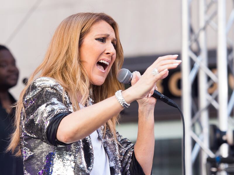 Celine Dion performs on NBC’s “Today” show at Rockefeller Plaza on Friday, July 22, 2016, in New York.