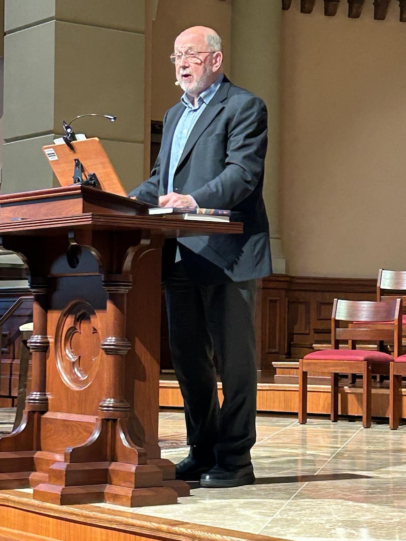 British theologian N. T. Wright speaks about Ephesians during his 2024 Summer Intensive at South Main Baptist Church in Houston, Texas, in June 2024.