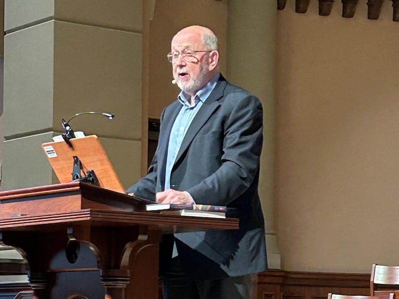 British theologian N. T. Wright speaks about Ephesians during his 2024 Summer Intensive at South Main Baptist Church in Houston, Texas, in June 2024.