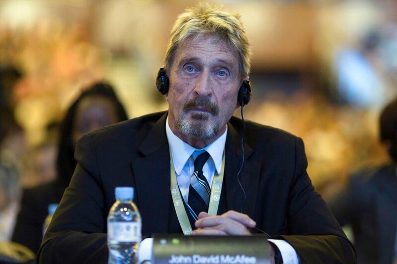 Software entrepreneur John McAfee listens during the 4th China Internet Security Conference (ISC) in Beijing.