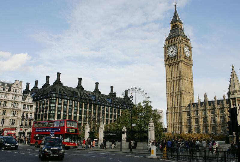 The St. Stephen’s clock tower, popularly known as “Big Ben,” is seen in London, in this Monday, Oct. 25, 2004, file photo.
