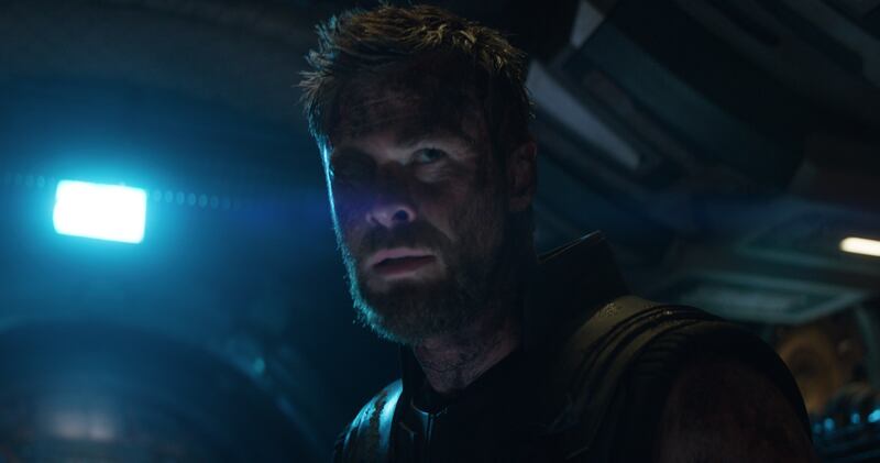 Thor (Chris Hemsworth) appears in "Avengers: Infinity War."
