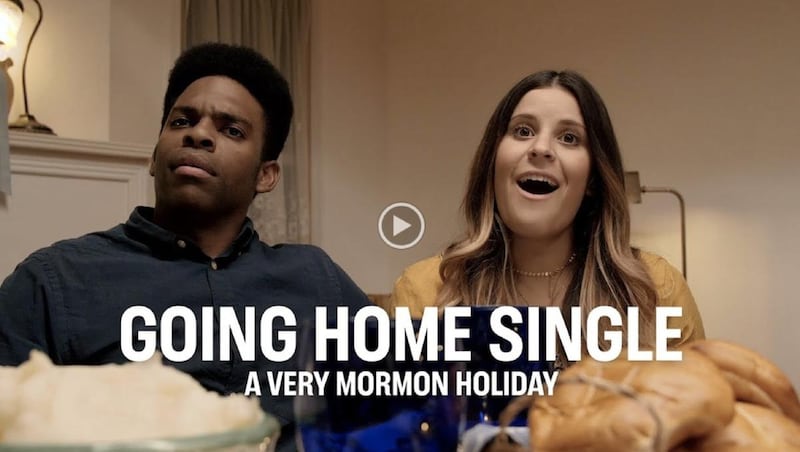 The video, called “Going Home Single: A Very Mormon Holiday,” shows a young woman named Jane visiting her home for the holidays.