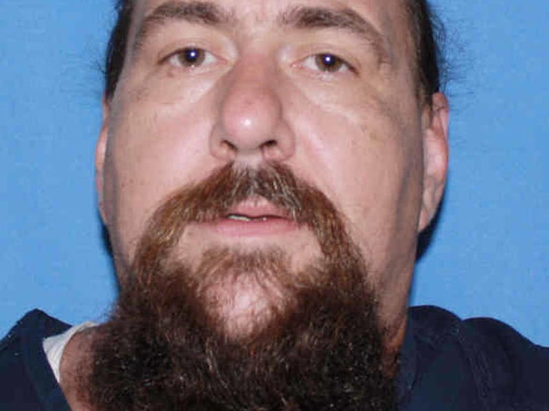 This undated photo provided by the Westmoreland County Prison shows Dennis "Rooster" Katona. Katona, who is well-known for his ties to the outlaw Pagans Motorcycle Club, was jailed after a state police SWAT team raided his Pennsylvania home on Wednesday,