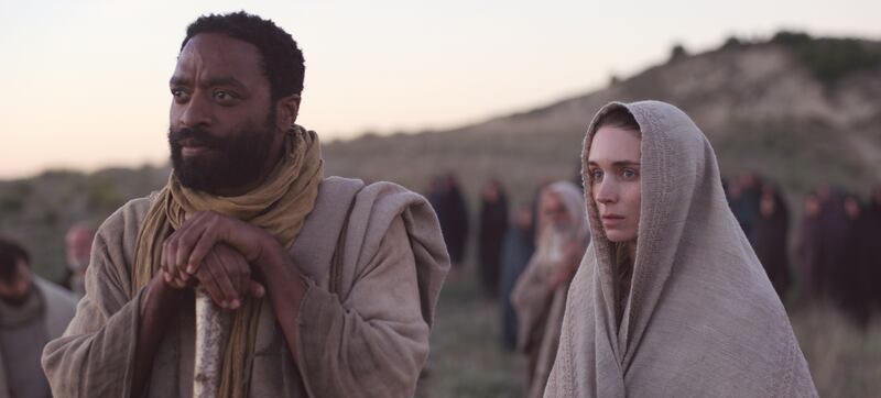 Rooney Mara as Mary Magdalene and Chiwetel Ejiofor as Peter in Garth Davis’ "Mary Magdalene."