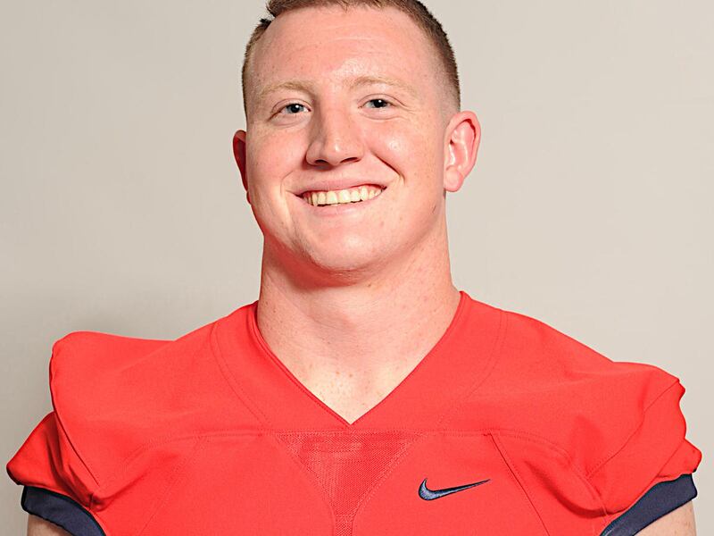 Dixie State senior linebacker Robert Metz poses for a picture. Metz was selected to play in Dream Bowl III.