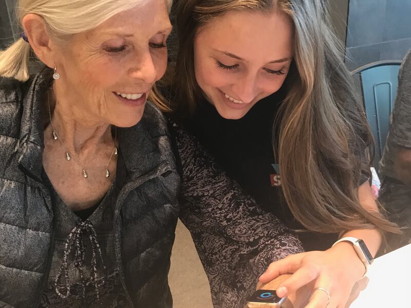 As we age, we need to use the resources available to us to keep involved in life. Sherry Young was given an Apple watch for Christmas, which her granddaughter Londyn helped her figure out how to use.
