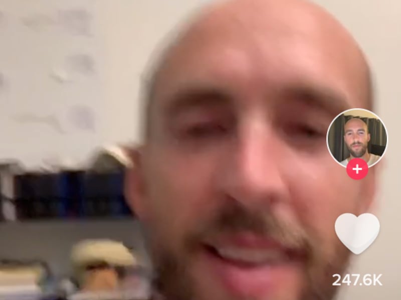 Photo shows TikTok user @notbrianlaundrie account.