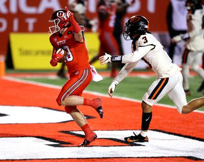 Wide receiver and return specialist Britain Covey, a Utah County native, has found tremendous success at Utah.