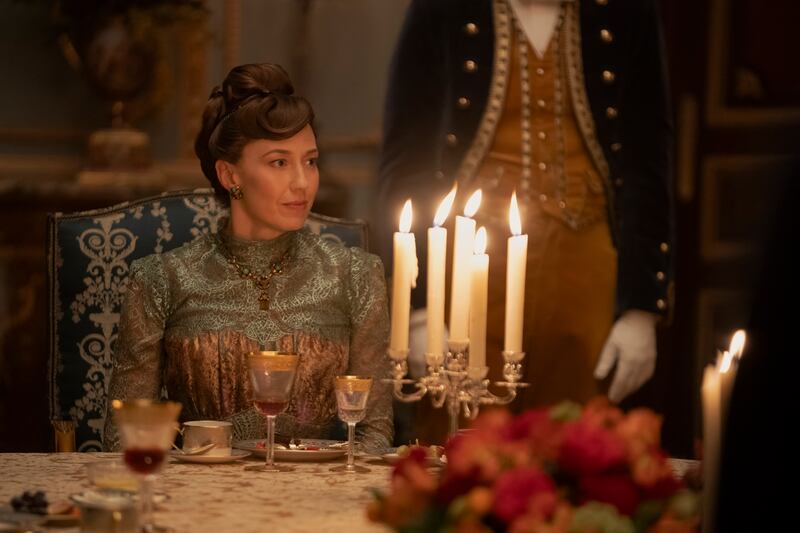 Carrie Coon in "The Gilded Age" Season 3.