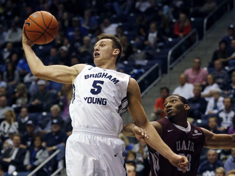 BYU’s top rebounder is point guard Kyle Collinsworth, who averages 8.3 boards per contest.