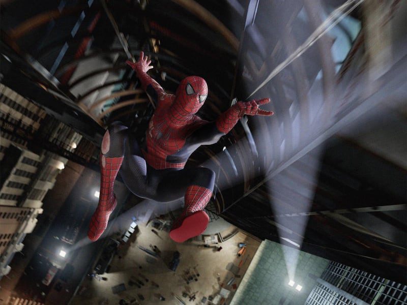 Tobey Maguire stars as Spider-Man in Columbia Pictures' "Spider-Man 3." The follow-up film "Spider-Man 4" was never made and the franchise was instead rebooted with "The Amazing Spider-Man."