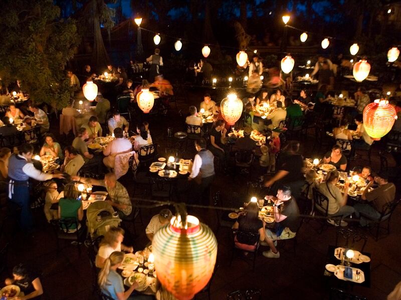 A photo of the Blue Bayou Restaurant. Disney shared the recipe for its “Hushpuppies from New Orleans Square” snack on the D23 Fan Club page, the official website for the Disney fan club.
