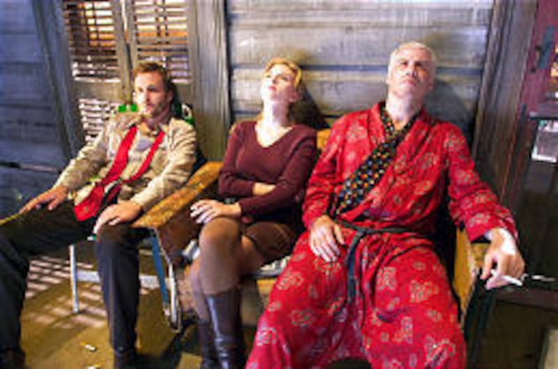 Lawson Pines (Gabriel Macht), Pursy Will (Scarlett Johansson) and Bobby Long (John Travolta).