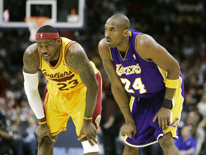 LeBron James and Kobe Bryant are undeniably the NBA’s two best players.