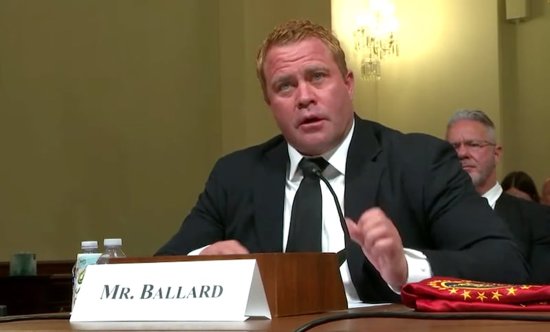 Tim Ballard, founder of Operation Underground Railroad, testifies before the House Homeland Security Committee in Washington on Sept. 13, 2023.