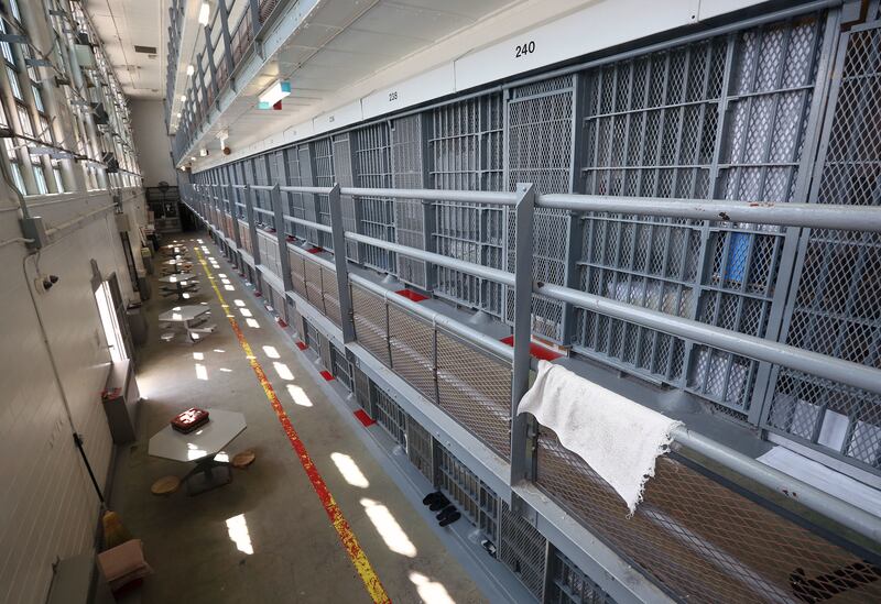 FILE - The Wasatch A Block is tiered single cells at the Utah State Prison in Draper on Thursday, June 11, 2015.