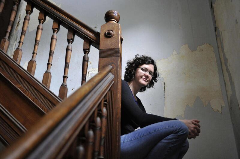 Journalist Clare Morgana Gillis poses for a photograph in New Haven, Conn., Tuesday, May 24, 2011. Gillis a freelance writer for The Atlantic and USA Today, and three other foreign journalists had been held by the Libyan government for six weeks.