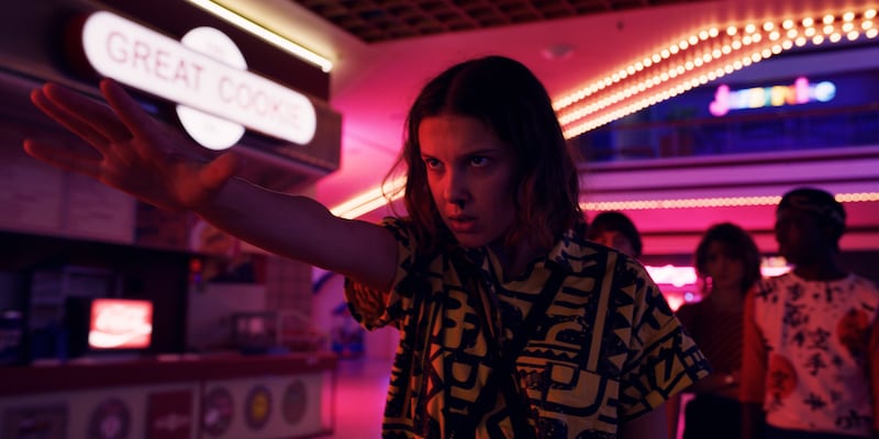 Actress Millie Bobby Brown, who plays Eleven, in season 3.