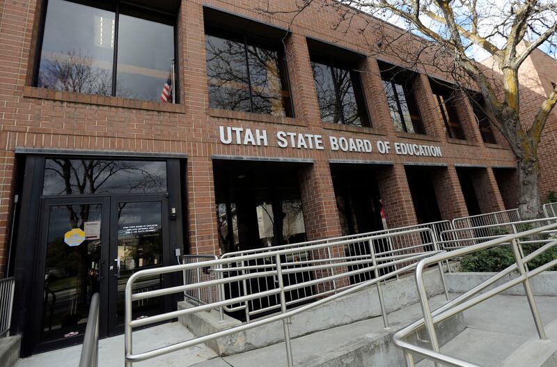 The Utah State Board of Education building in Salt Lake City is pictured on Tuesday, March 31, 2020.