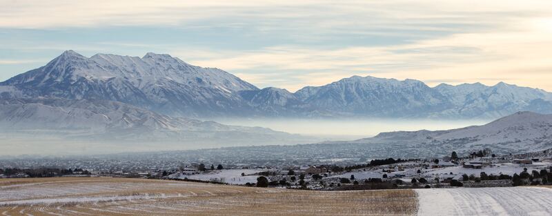 Inversion builds in both Salt Lake and Utah counties on Saturday, Jan. 5, 2019.