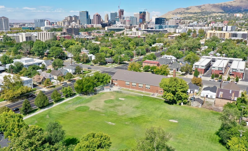 The site of a forthcoming affordable housing project in Salt Lake City.