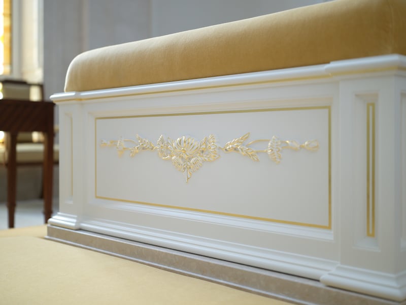 An altar inside the Montpelier Idaho Temple.