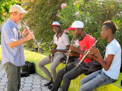 James Hall, the Utah Symphony's principal oboist, has enjoyed the symphony's regular trips to Haiti in recent years to hold workshops and work with young musicians.