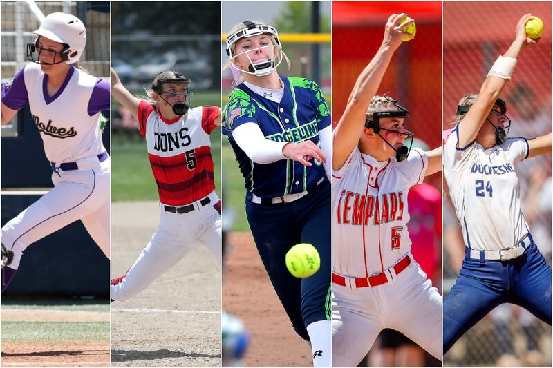 Composite photo of Jolie Mayfield, Riverton; Avery Sapp, Spanish Fork; Markessa Jensen, Ridgeline; Tiffany Hermansen, Manti; Kelsey Grant, Duchesne