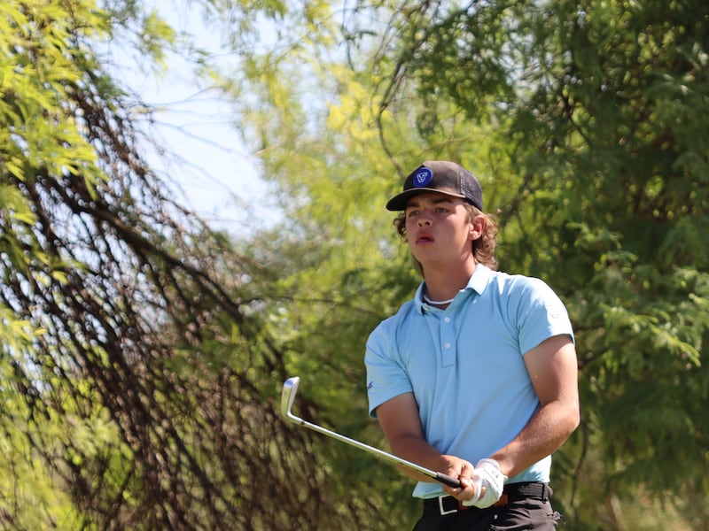 BYU freshman Tyson Shelley watches a shot