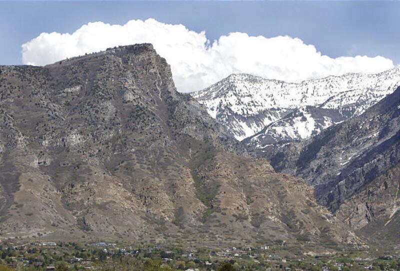There are no formal proposals to rename Squaw Peak, the prominent peak at center left, on the south side of Provo Canyon.