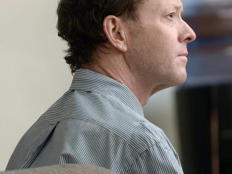 Johnny Brickman Wall listens to testimony during his trial on March 4, 2015, in Salt Lake City. Wall, a former Utah pediatrician, was convicted of killing his ex-wife, Uta von Schwedler, at her Sugar House home in 2011.