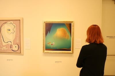 Agnes Pelton, the artist of "Nurture," seen here, is sometimes described as the Georgia O'Keefe of California.