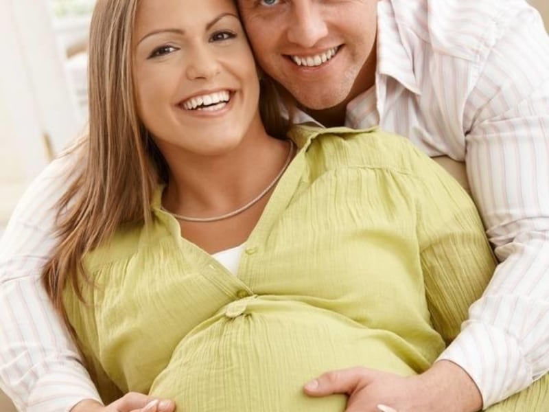 Dating while she's expecting isn't out of the question.