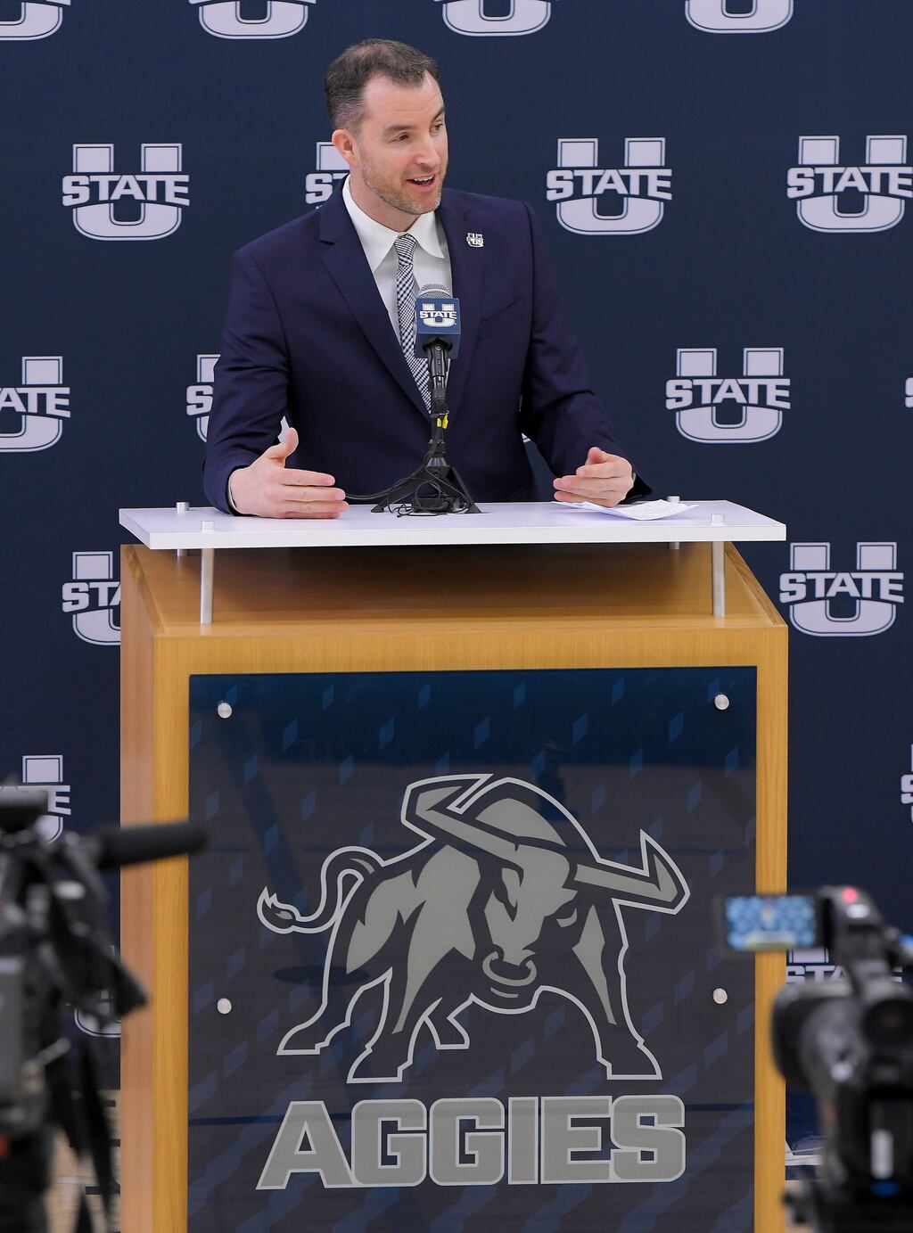 Utah State basketball: What Danny Sprinkle said in first presser ...