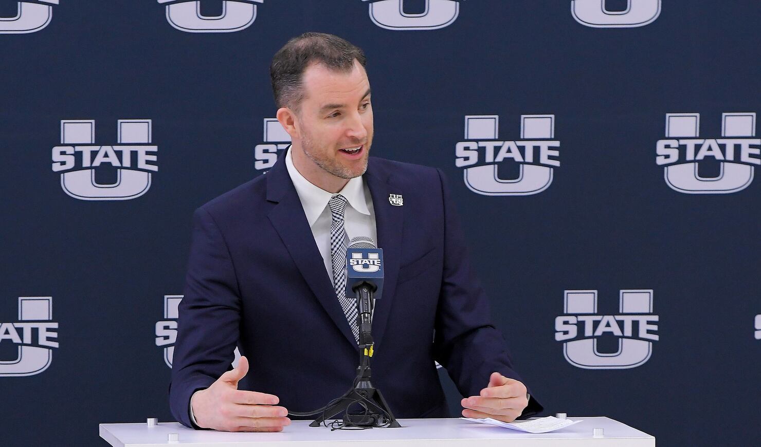 Utah State basketball: What Danny Sprinkle said in first presser ...