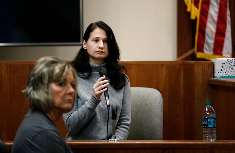 Gypsy Rose Blanchard speaks during the trial of her ex-boyfriend Nicholas Godejohn on Nov. 15, 2018, in Springfield, Mo.