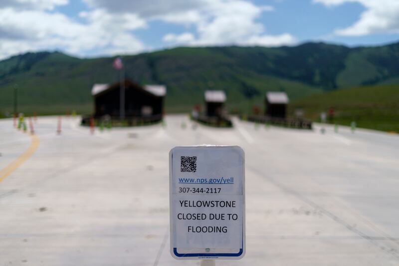 Visits to Yellowstone National Park were down significantly in June and for the year.