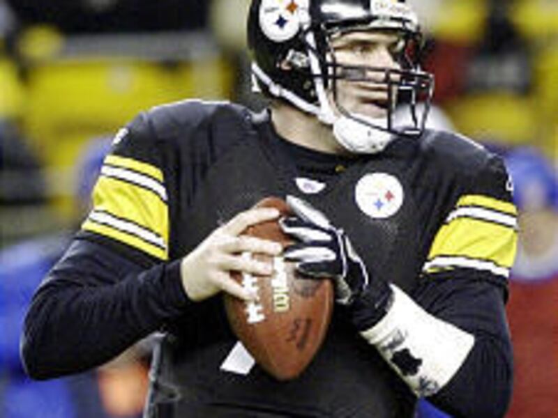 Steelers quarterback Ben Roethlisberger during the AFC title game.