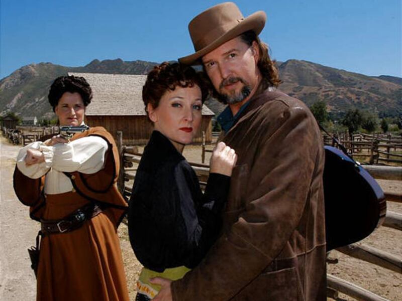 Julie Blatter and Sterling Hanks in 'Johnny Guitar, the Musical.'