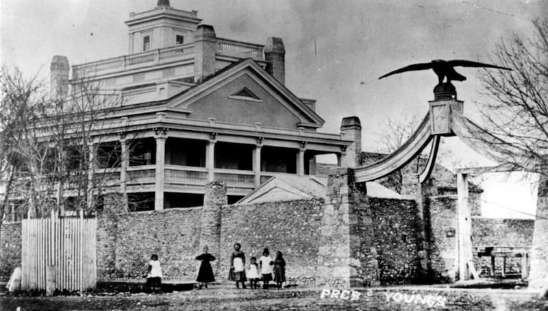 Eagle Gate and Beehive House, 1874.