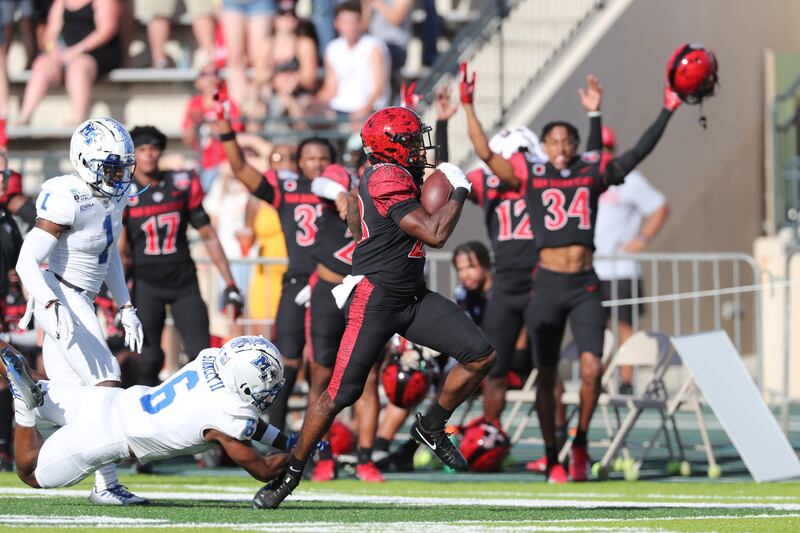 San Diego State sent a letter to the Mountain West Conference earlier this week indicating that it intends to leave the league, ESPN reported.