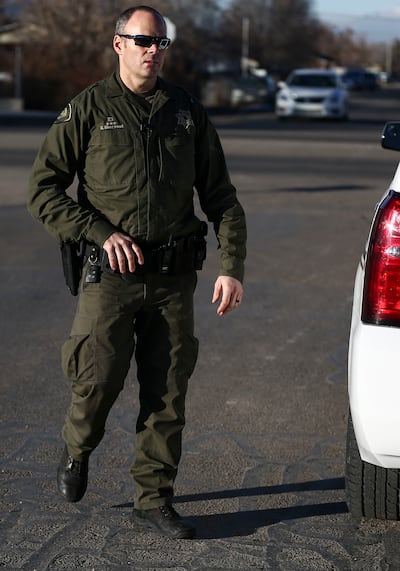 Utah County sheriff's deputy Greg Sherwood on Thursday, Jan. 31, 2019, revisits the Santaquin location where he was shot five years ago in the same chain of events that left Utah County Sheriff's Sgt. Cory Wride dead. Sherwood has been back on duty full t