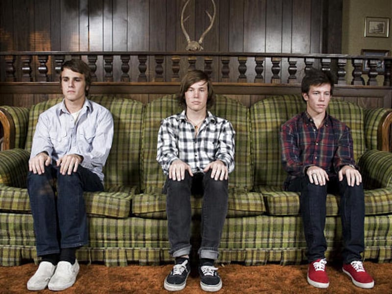 Riley Johnson, left, Kyle Henderson and Trevor Henderson of Desert Noises say they didn't expect success.