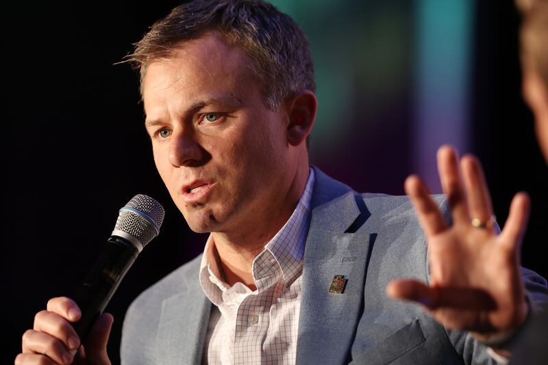 Rep. Blake Moore, R-Utah, speaks at the American Conservation Coalition summit in Salt Lake City on June 16, 2023.