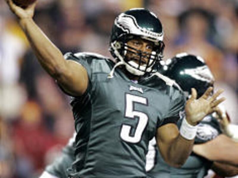 Philadelphia Eagles quarterback Donovan McNabb and eight of his teammates will be among those playing in the Pro Bowl. Pittsburgh placed six players on the team.