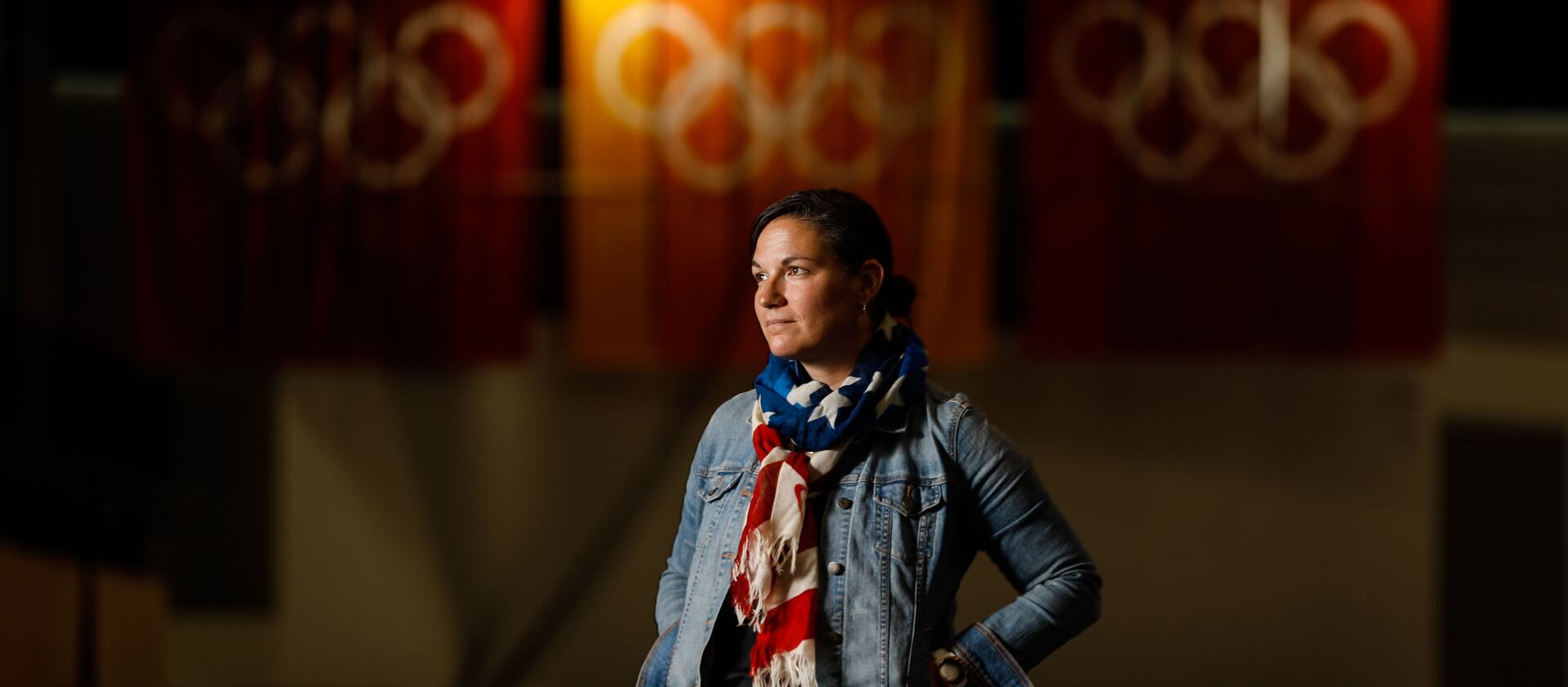 Catherine Raney Norman, Olympic speedskater and Salt Lake City-Committee for the Games bid leader, poses for a portrait at Utah Olympic Oval in Kearns on Saturday, Aug. 28, 2021.