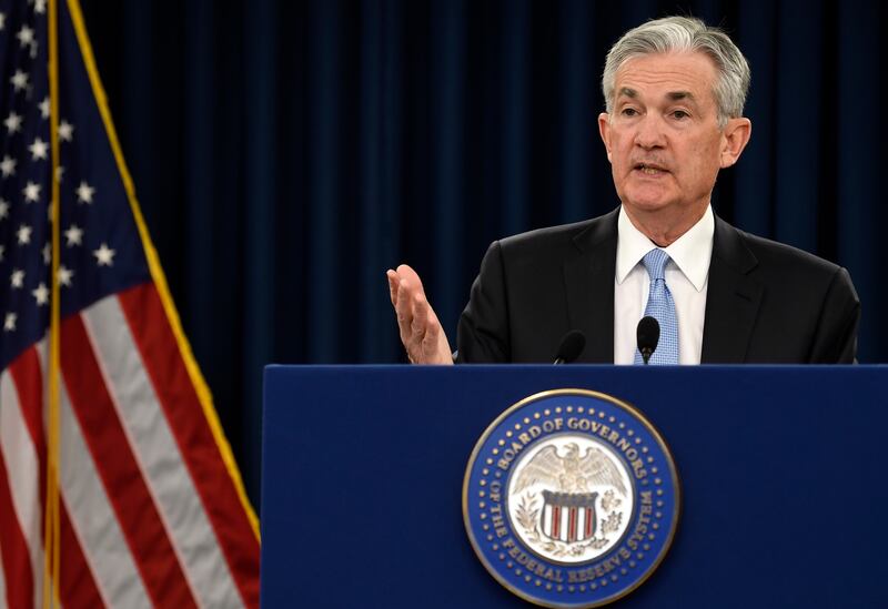 Federal Reserve Chair Jerome Powell speaks during a news conference in Washington, Wednesday, March 20, 2019. (AP Photo/Susan Walsh)