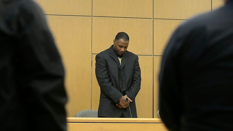 Torrey Green stands as he waits for the jury to enter the courtroom during his rape trial in 1st District Court in Brigham City on Tuesday, Jan. 15, 2019. Green is accused of raping multiple women while he was a football player at Utah State University.